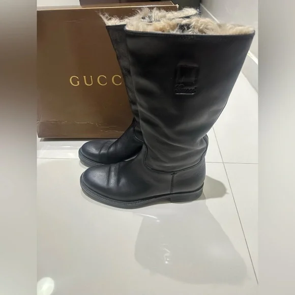 Gucci | Shoes | Gucci Lambswool Lined Boots Mens Size 9 Us D  display picture 2
